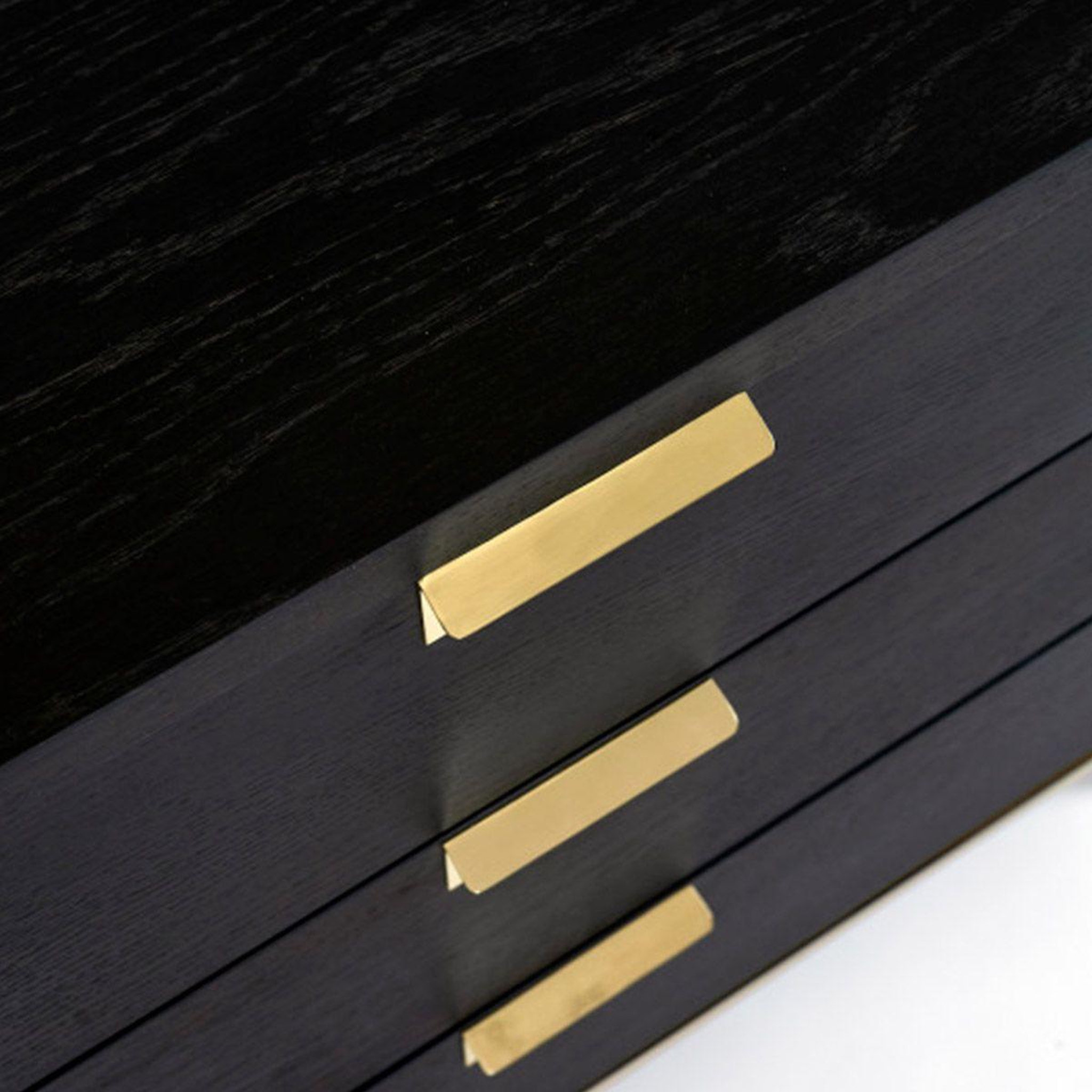 Voir la diapositive 3 : Paris Prix Commode design 3 tiroirs  pimlico  91cm charbon