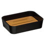Voir la diapositive 4 : FIVE Porte Savon & Gobelet  Natureo  11cm Noir