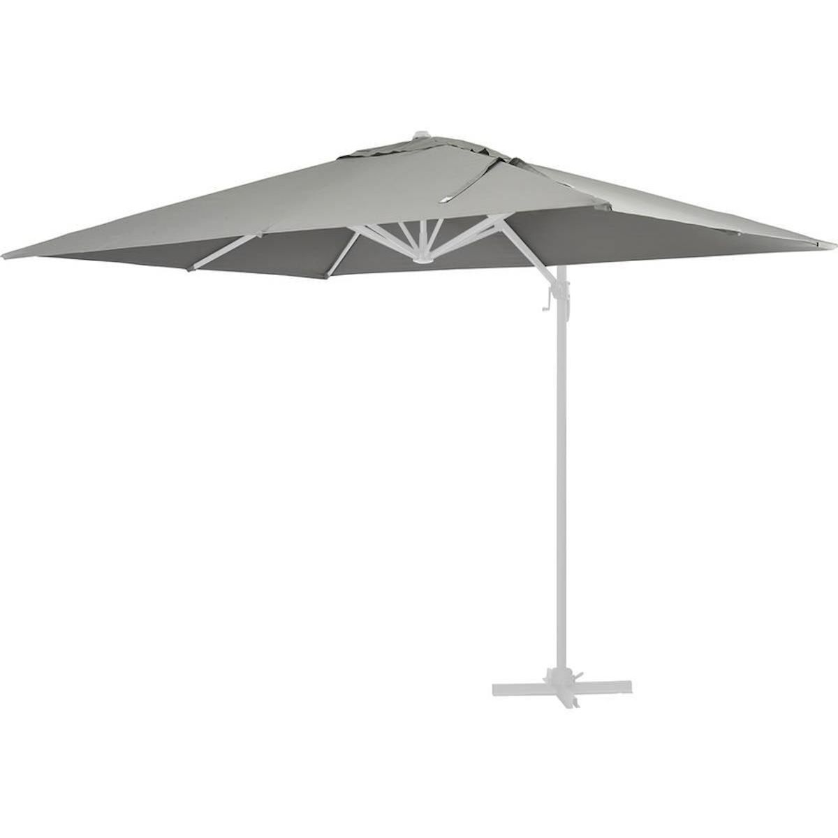 Habitat et Jardin Toile parasol déporté  Sun 4  - 3 x 4 m - Gris clair