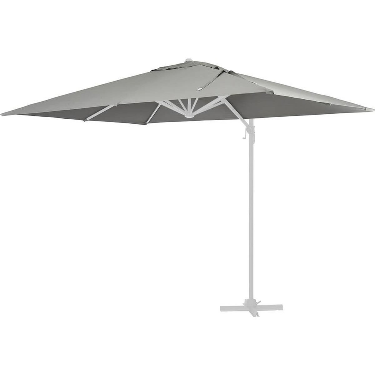 Habitat et Jardin Toile parasol déporté  Sun 4  - 3 x 4 m - Gris clair