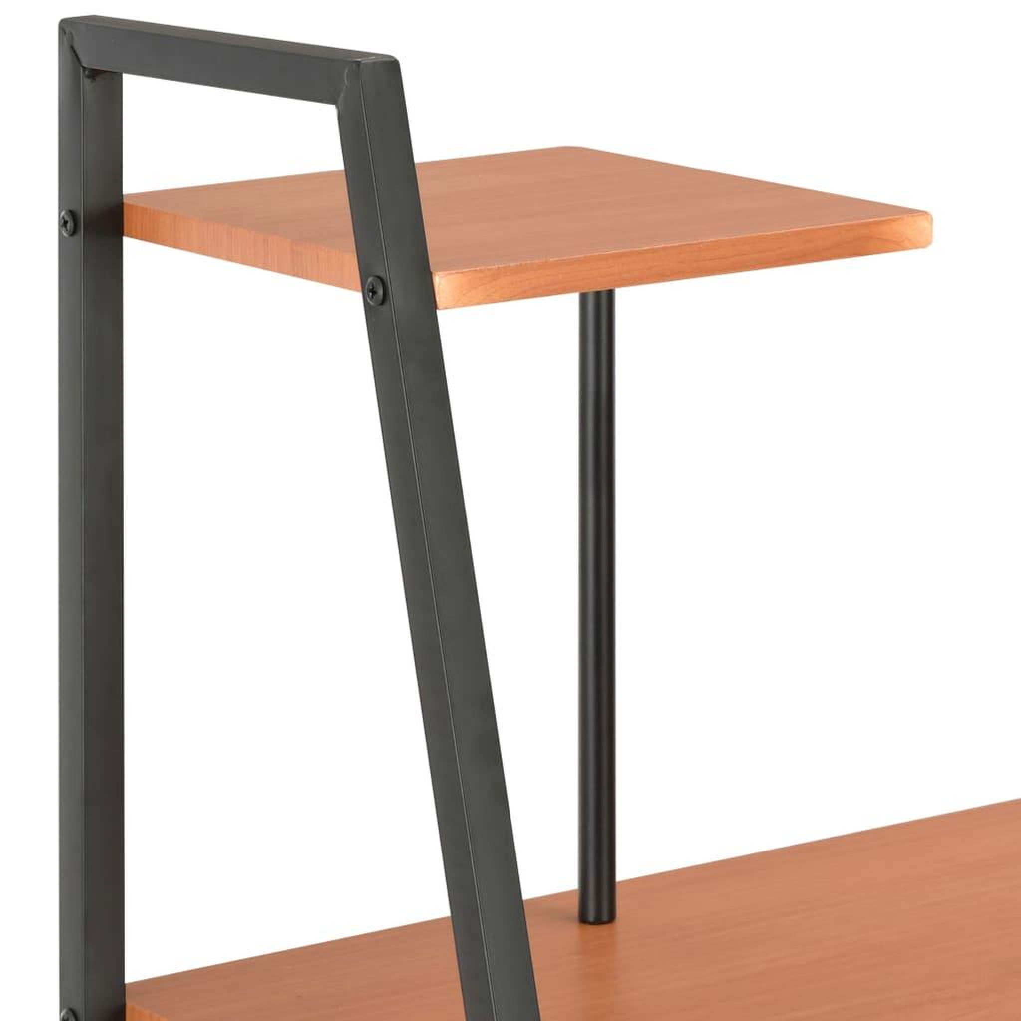 Voir la diapositive 5 : VIDAXL Bureau avec etagere Noir et marron 102x50x117 cm