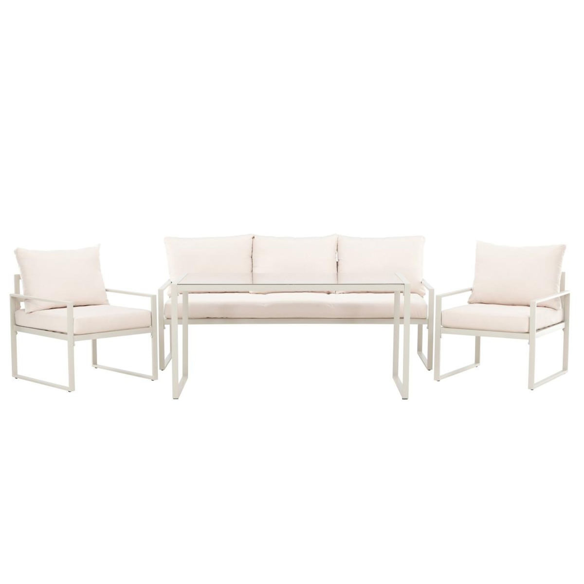 Paris Prix Salon de Jardin 5 Places  Catania  179cm Beige