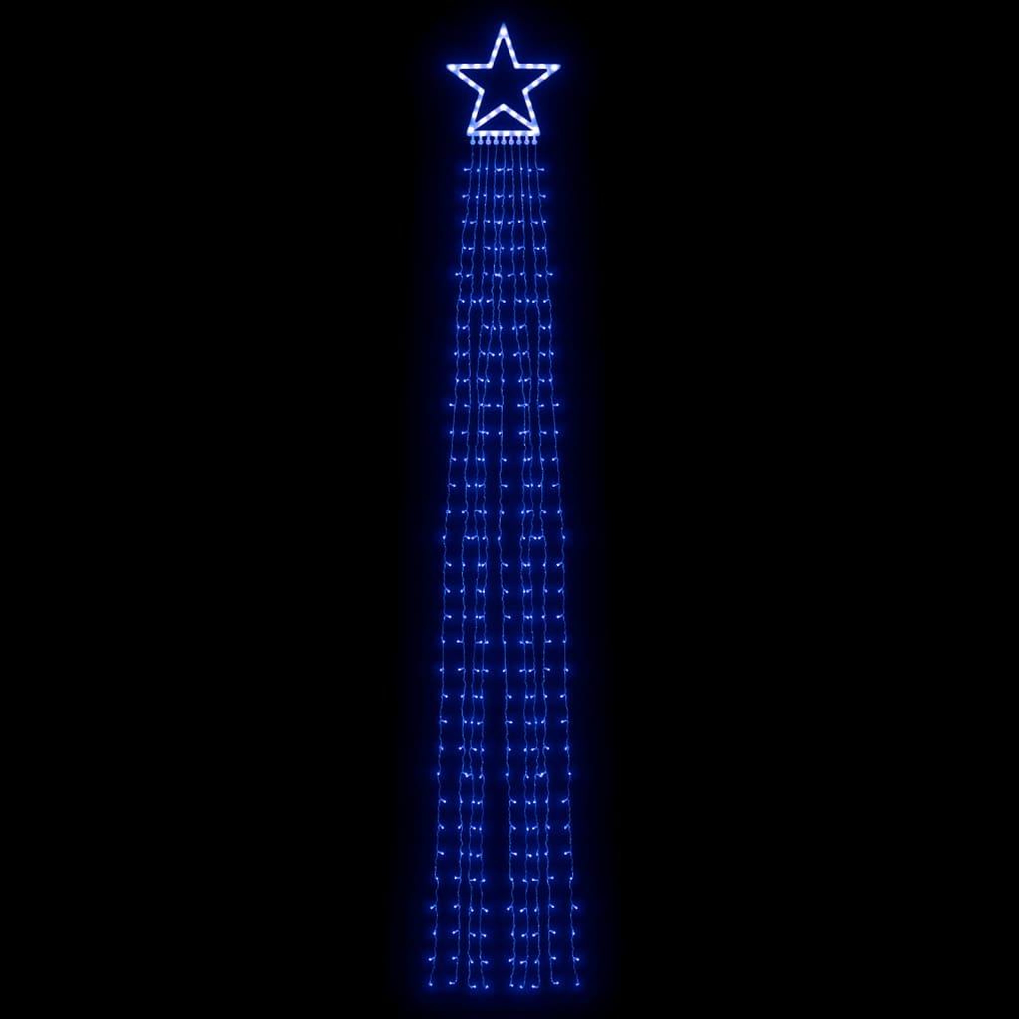 Voir la diapositive 3 : VIDAXL Guirlande de sapin de Noël 320 LED bleu 375 cm