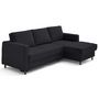 Voir la diapositive 6 : LISA DESIGN Jake - canapé d'angle droit 4 places convertible avec coffre en fausse fourrure