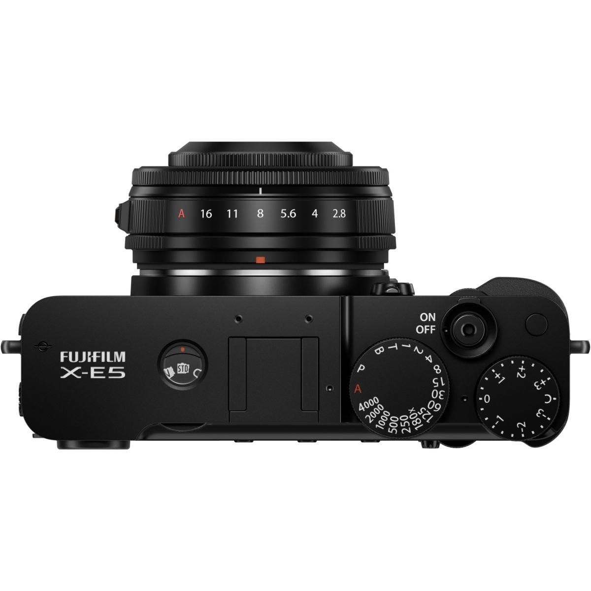 FUJIFILM Appareil photo Hybride X-E5 Black + XF 23mm