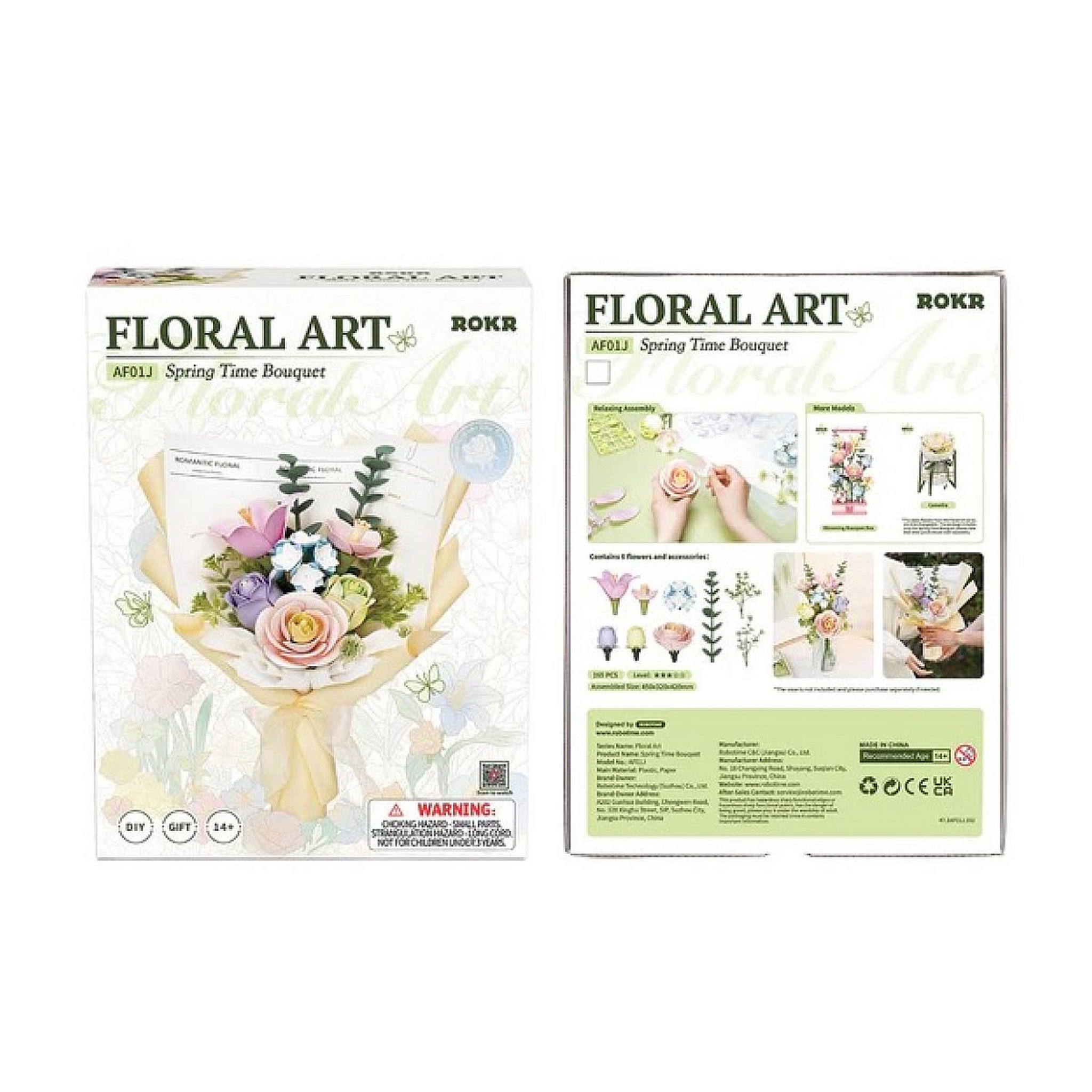 Voir la diapositive 2 : ROBOTIME Maquette Spring Time Bouquet