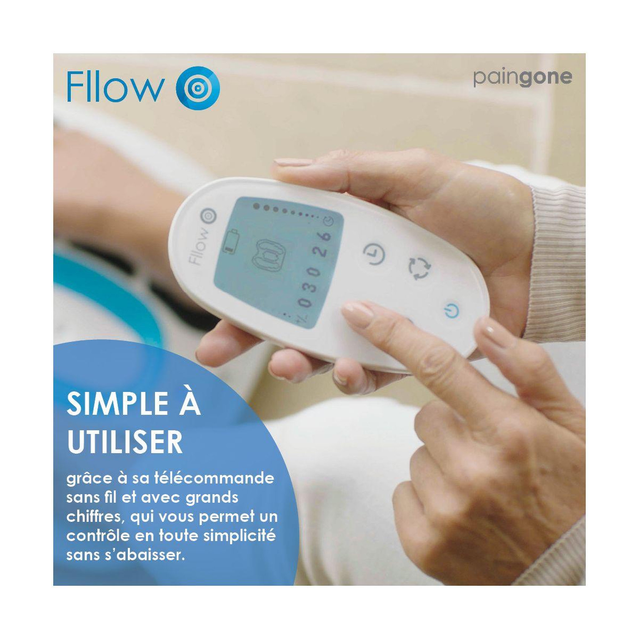 Voir la diapositive 4 : PAINGONE Stimulateur circulatoire fllow