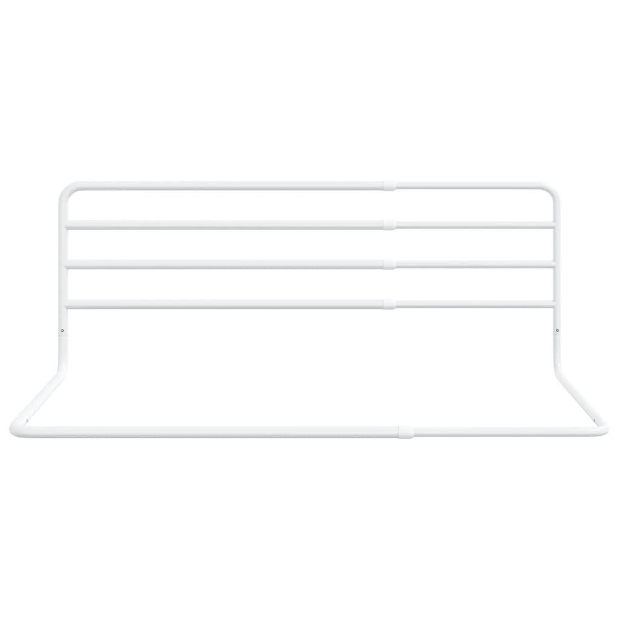 Voir la diapositive 3 : VIDAXL Barriere de securite de lit d'enfant Blanc (76-137)x55 cm Fer
