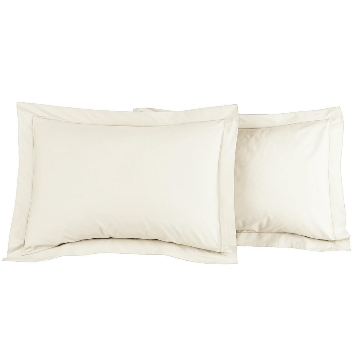 Sensei Maison Lot de 2 taies d'oreiller en percale de coton SOFT PERCALE