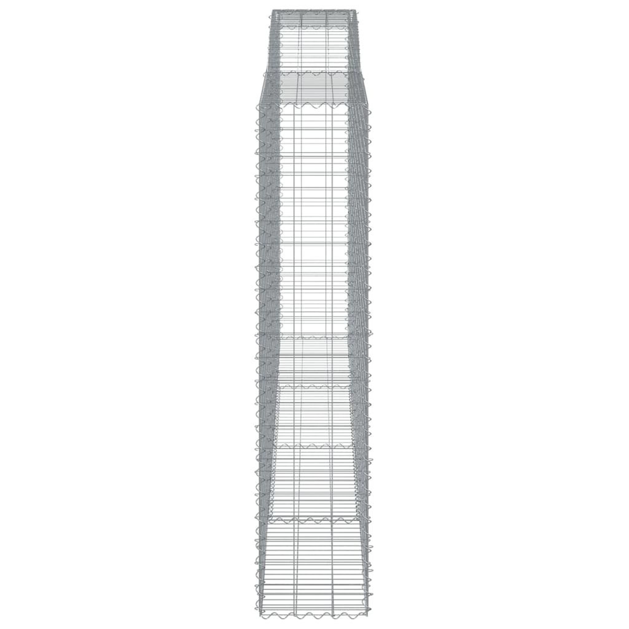 Voir la diapositive 5 : VIDAXL Paniers a gabions arques 15 pcs 400x50x220/240 cm Fer galvanise