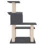 Voir la diapositive 4 : VIDAXL Arbre a chat avec griffoirs en sisal gris fonce 82,5 cm
