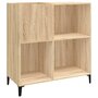 Voir la diapositive 2 : VIDAXL Armoire a disques chene sonoma 84,5x38x89 cm bois d'ingenierie