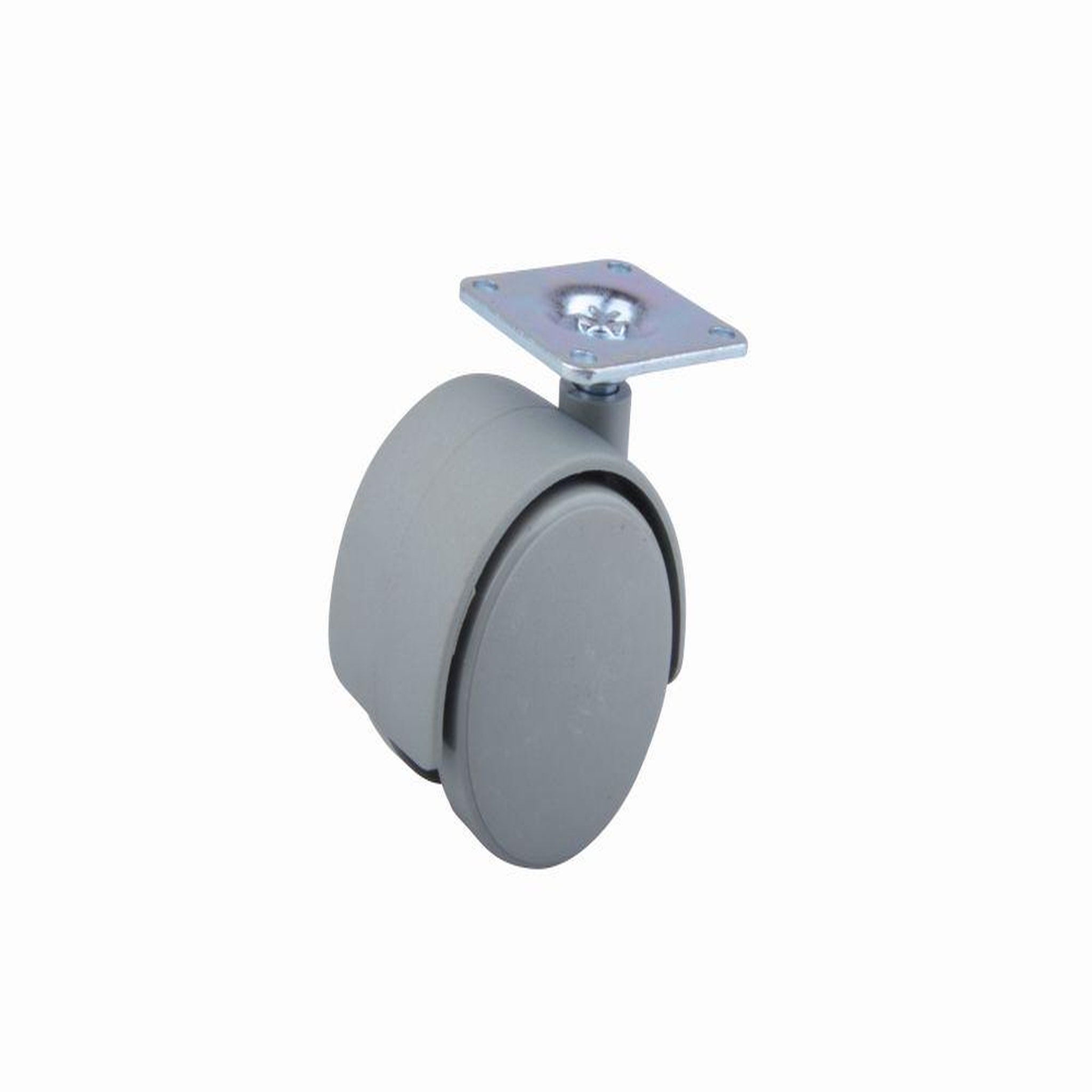 CENTRALE BRICO Roulette de meuble 50mm plaquette grise