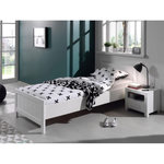 Paris Prix Pack - Lit Enfant & Chevet  Erik  90x200cm Blanc