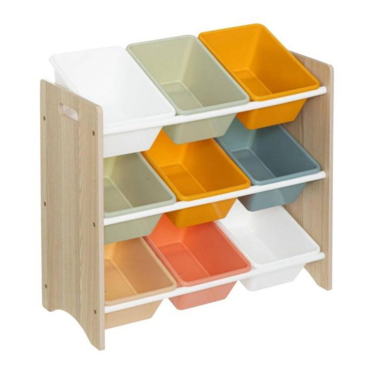 Atmosphera Kids Meuble de Rangement 9 Bacs  Play  64cm Multicolore