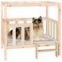 Voir la diapositive 4 : VIDAXL Lit pour chien 105,5x83,5x100 cm Bois de pin solide