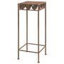 Voir la diapositive 3 : VIDAXL Set de supports de plantes 3 pcs Style vintage Metal rouille