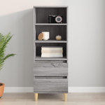VIDAXL Buffet haut Sonoma gris 40x36x110 cm Bois d'ingenierie
