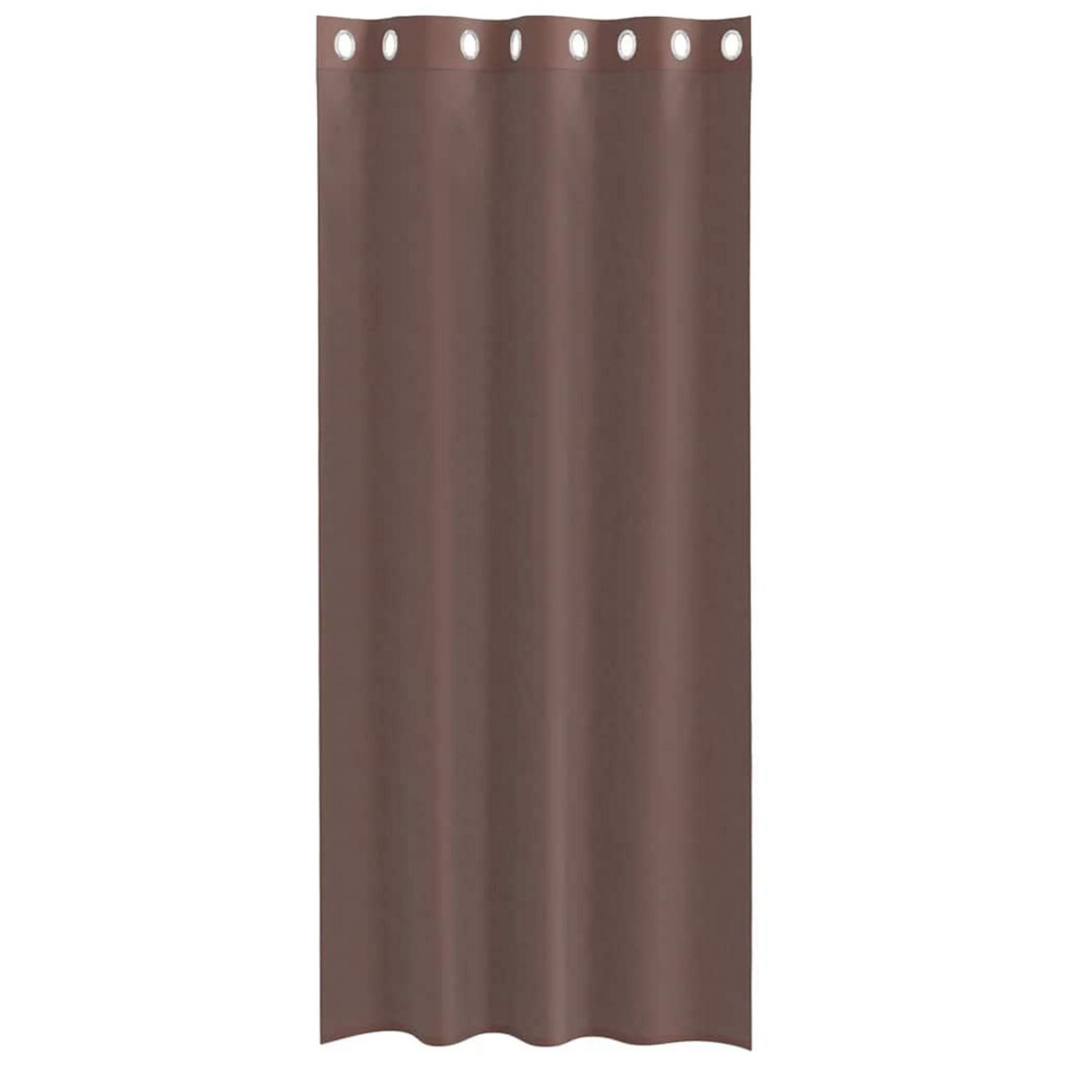 VIDAXL Rideaux en voile avec œillets 2 pcs marron 140x225 cm
