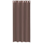 Voir la diapositive 4 : VIDAXL Rideaux en voile avec œillets 2 pcs marron 140x225 cm