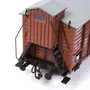  Maquette de train en bois : Wagon fermé
