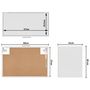 Voir la diapositive 6 : VIDAXL Armoire suspendue Blanc 60x31x40 cm Bois d'ingenierie