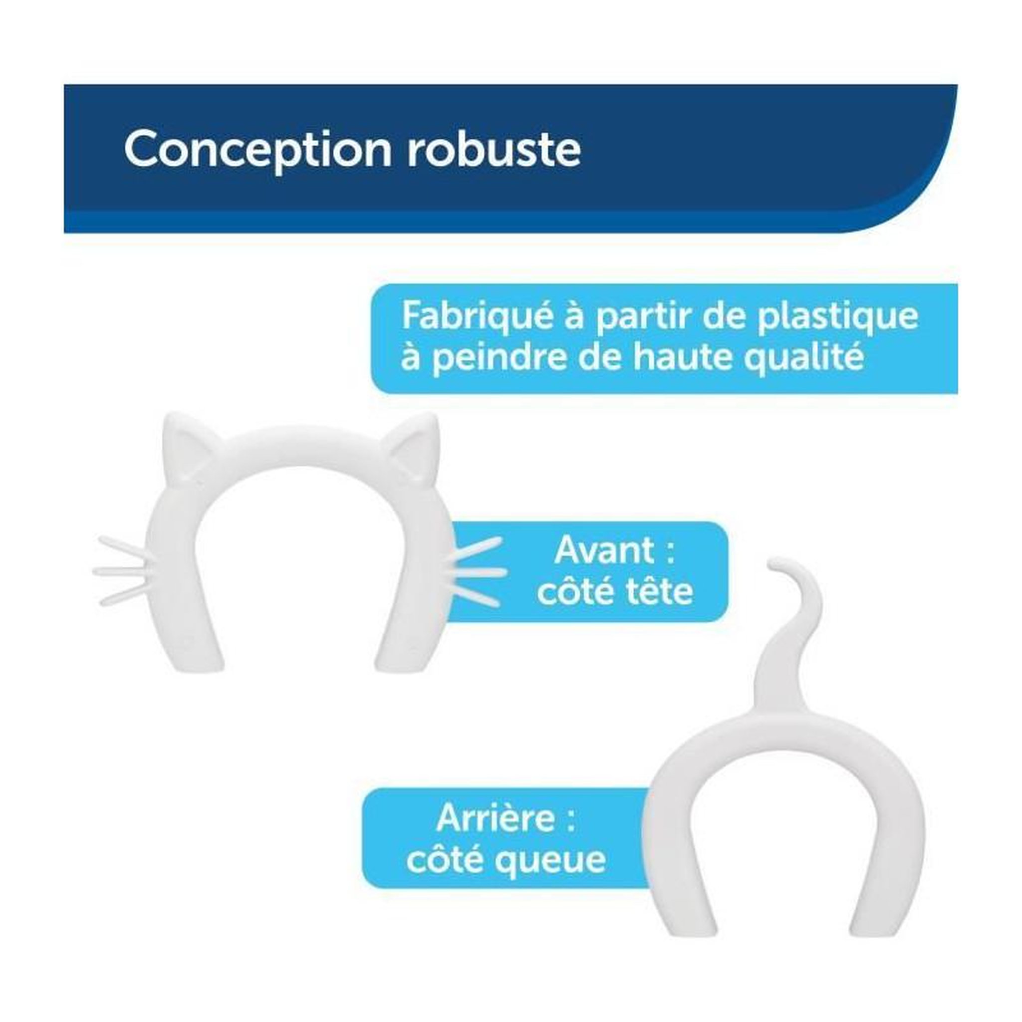 Voir la diapositive 3 : PETSAFE Passage pour chat - PETSAFE - CAT CORRIDOR™ - Blanc