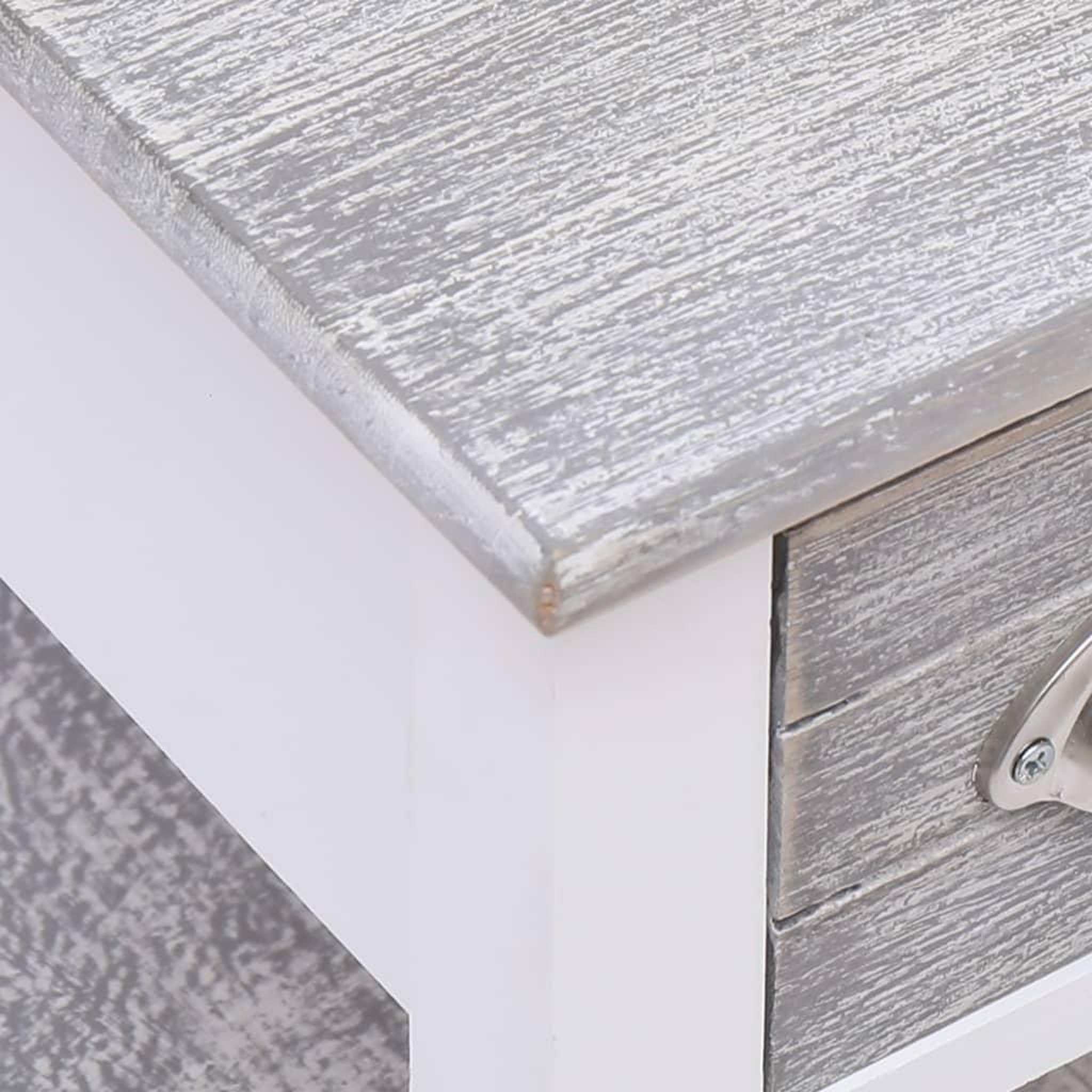 Voir la diapositive 5 : VIDAXL Table d'appoint Gris 40x40x40 cm Bois de Paulownia
