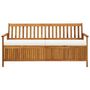 Voir la diapositive 2 : VIDAXL Banc de rangement avec coussin 170 cm Bois d'acacia solide