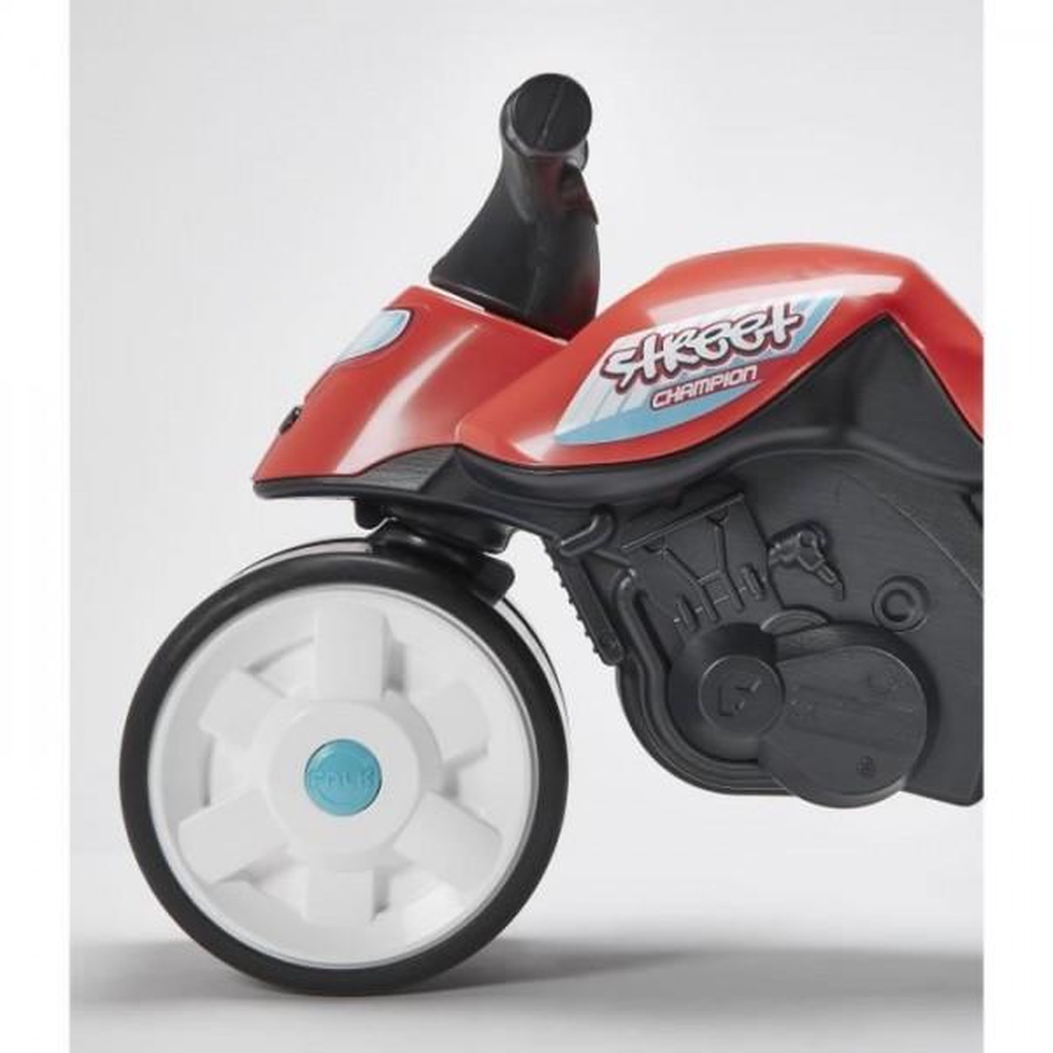 Voir la diapositive 2 : FALK Porteur Trotteur  Moto - FALK - Street Champion - Des 12 mois - 100% Fabriqué en France - 40% de plastique recyclé