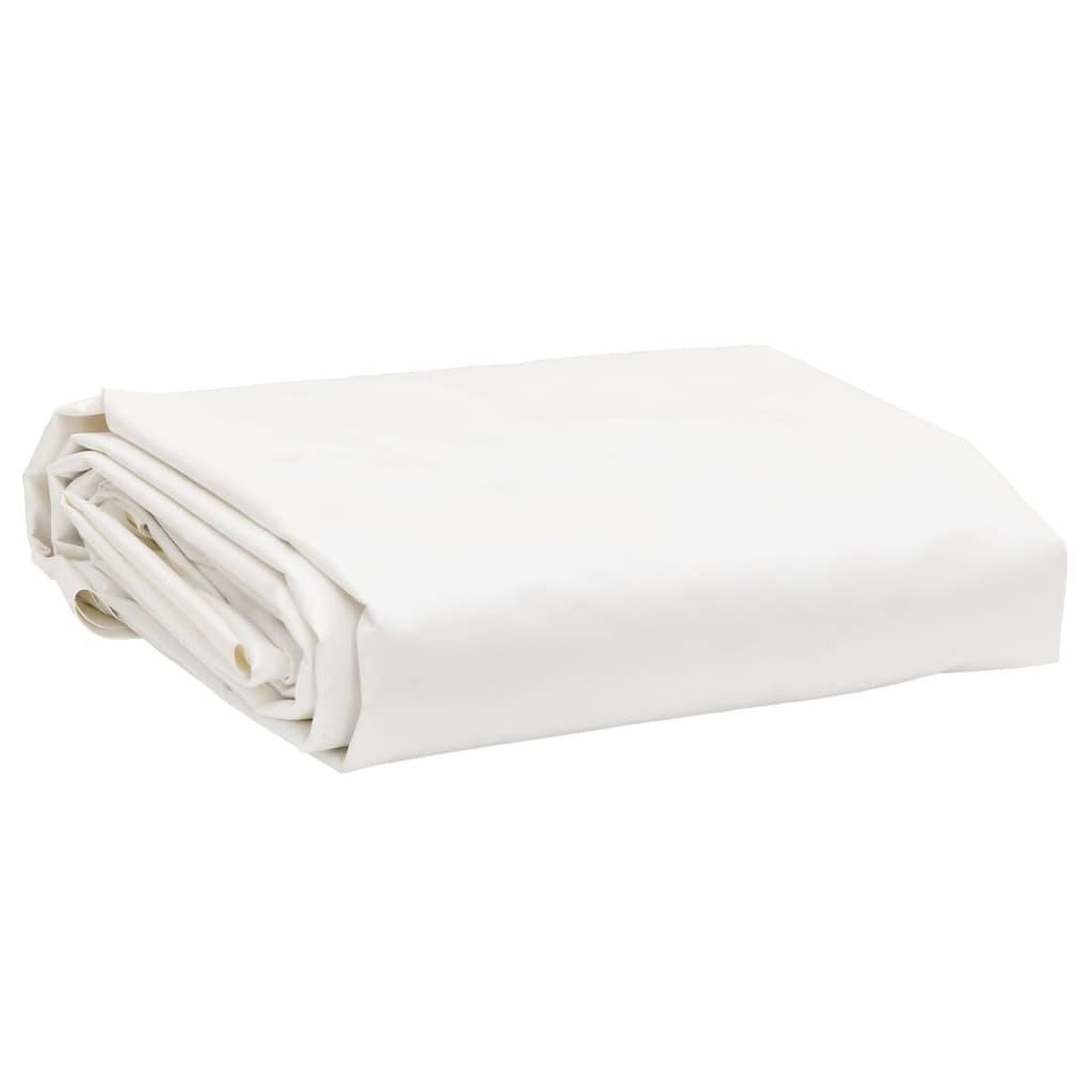VIDAXL Bache blanc 5x5 m 600 g/m²