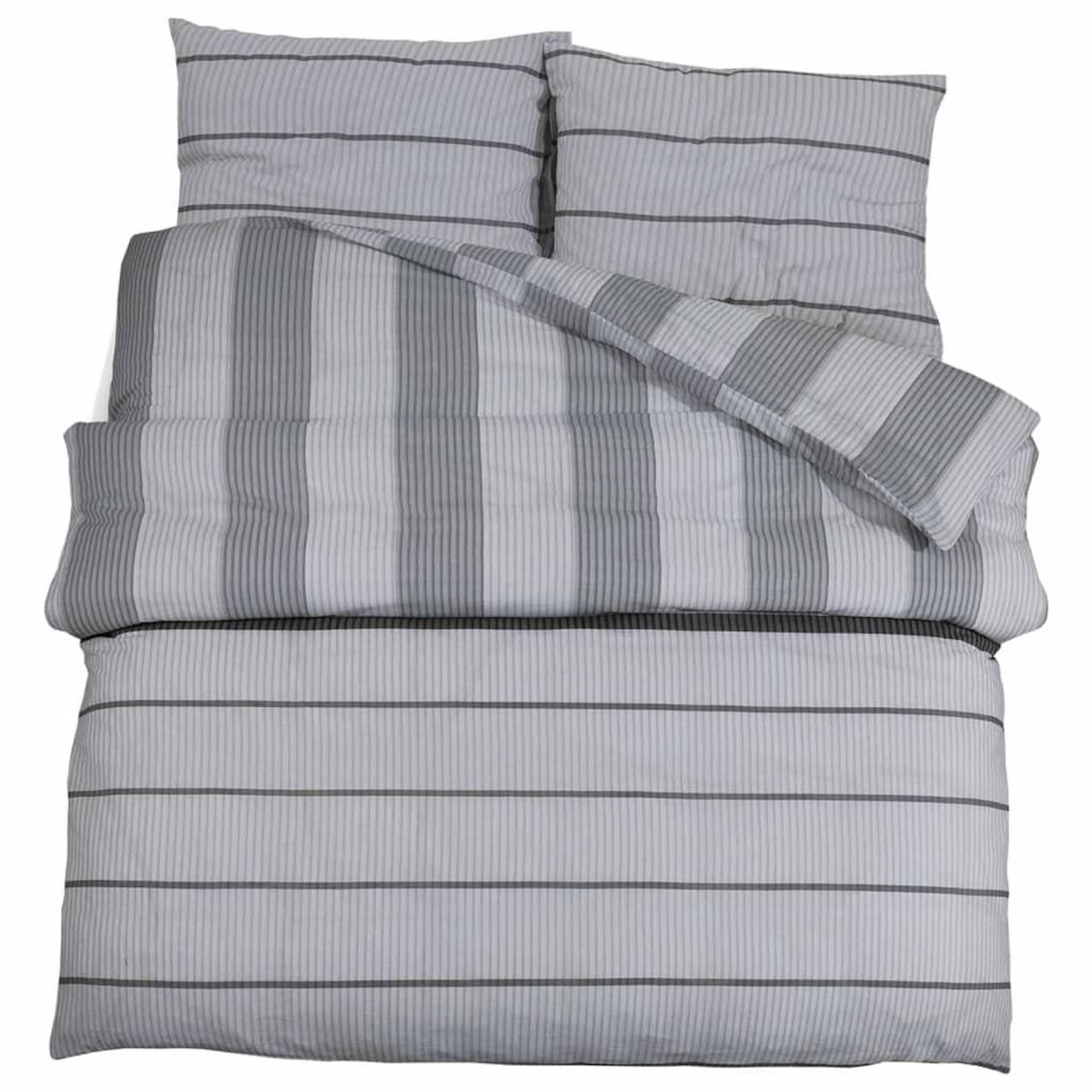 VIDAXL Ensemble de housse de couette Gris 220x240 cm Coton