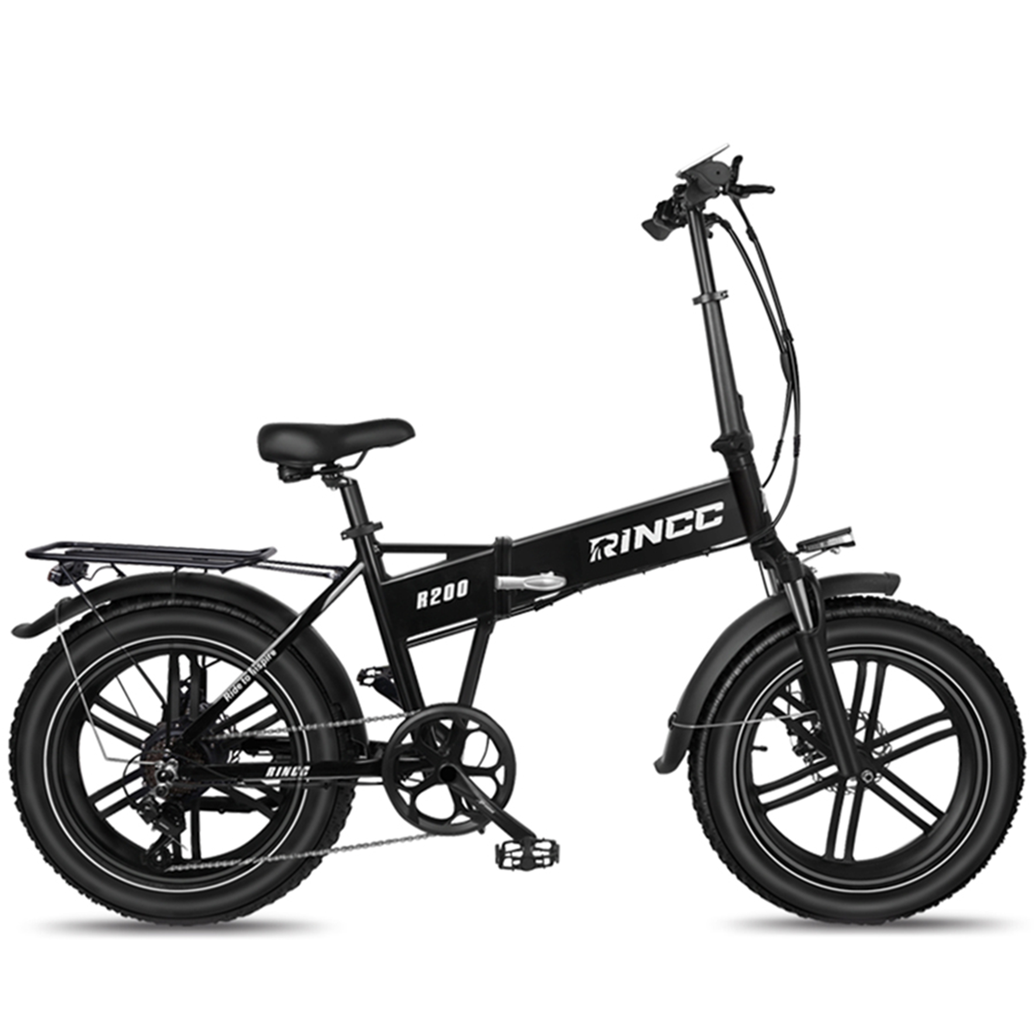 RINCC Vélo électrique pliant rincc r200. Coloris disponibles : Noir, Blanc