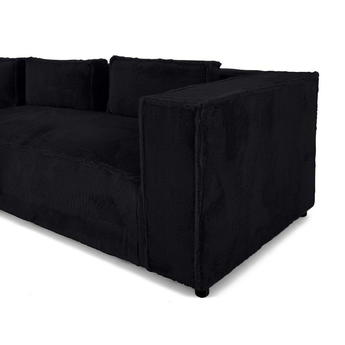 LISA DESIGN Stella - canapé d'angle gauche - 4 places - en fausse fourrure