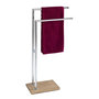Voir la diapositive 3 : Wenko Porte serviettes scandi Marla - L. 45 x H. 82 cm - Marron