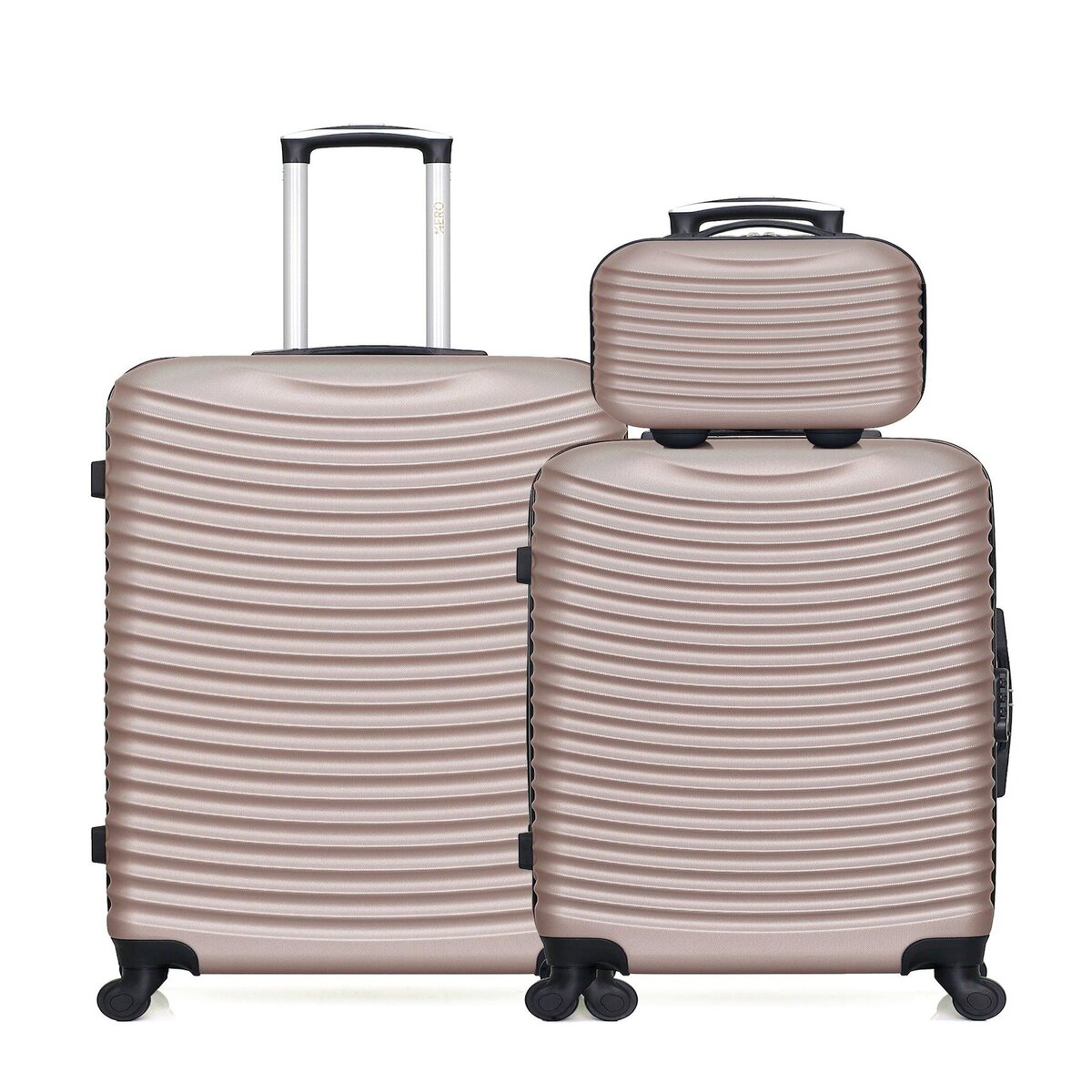 HERO HERO - Lot de 3 - Valise grand format, valise weekend et vanity ETNA