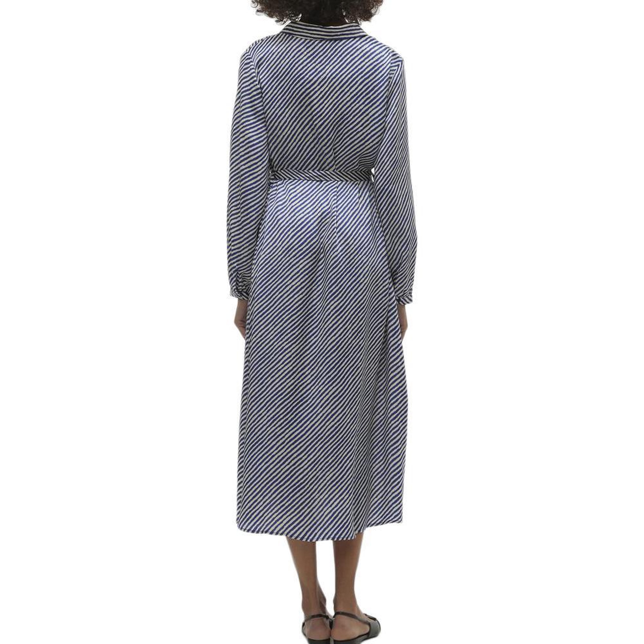 Voir la diapositive 2 : Vero Moda Robe Bleu à Rayures Femme Vero Moda Izel