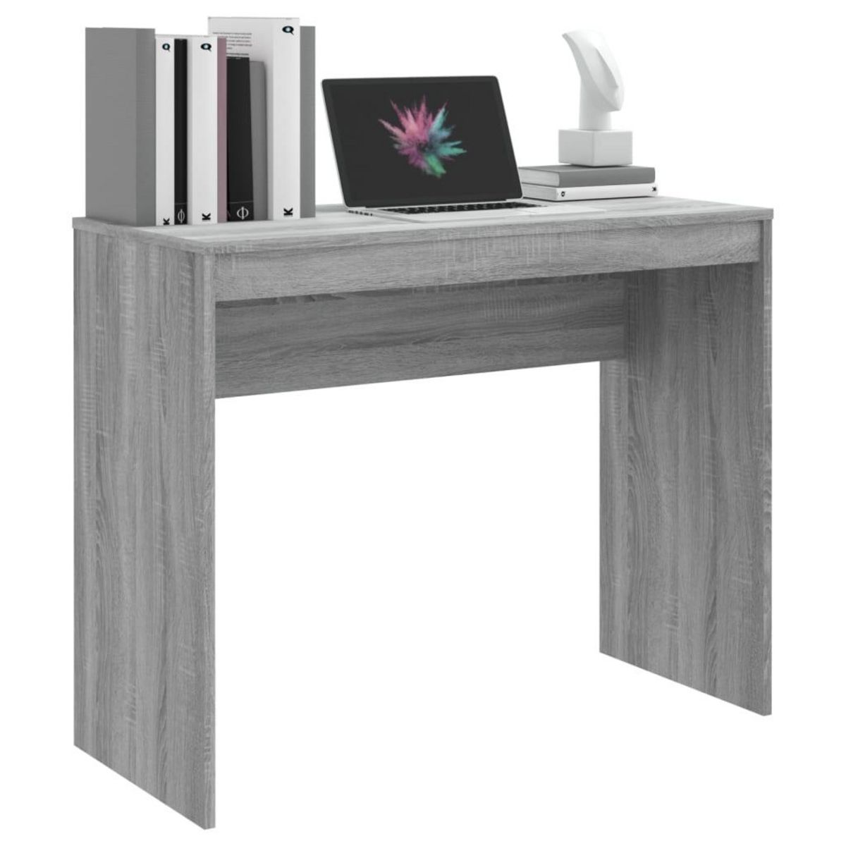 VIDAXL Bureau Sonoma gris 90x40x72 cm Bois d'ingenierie