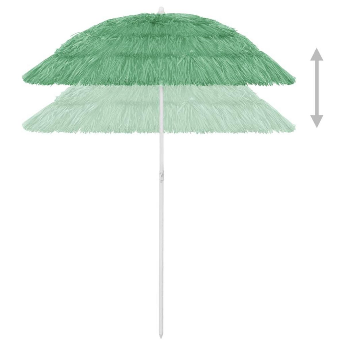 VIDAXL Parasol de plage Hawaii vert 180 cm