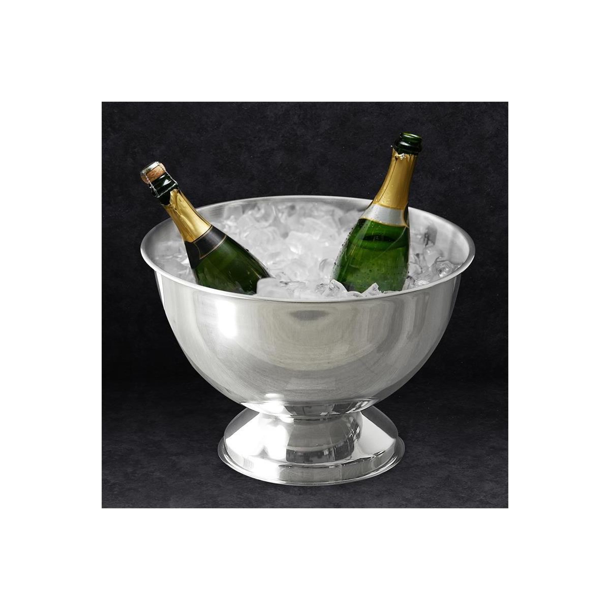 Voir la diapositive 4 : COOK CONCEPT Seau à bouteille rond  esthétique  36cm inox