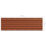 Voir la diapositive 6 : VIDAXL Ecran de balcon Orange et marron 90x300 cm Tissu Oxford