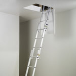 HAILO Echelle escamotable Alu 3x4 échelons - 3m