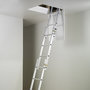 Voir la diapositive 1 : HAILO Echelle escamotable Alu 3x4 échelons - 3m