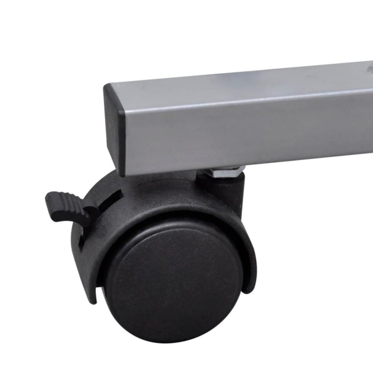 VIDAXL Bureau d'ordinateur compact avec plateau a clavier Blanc