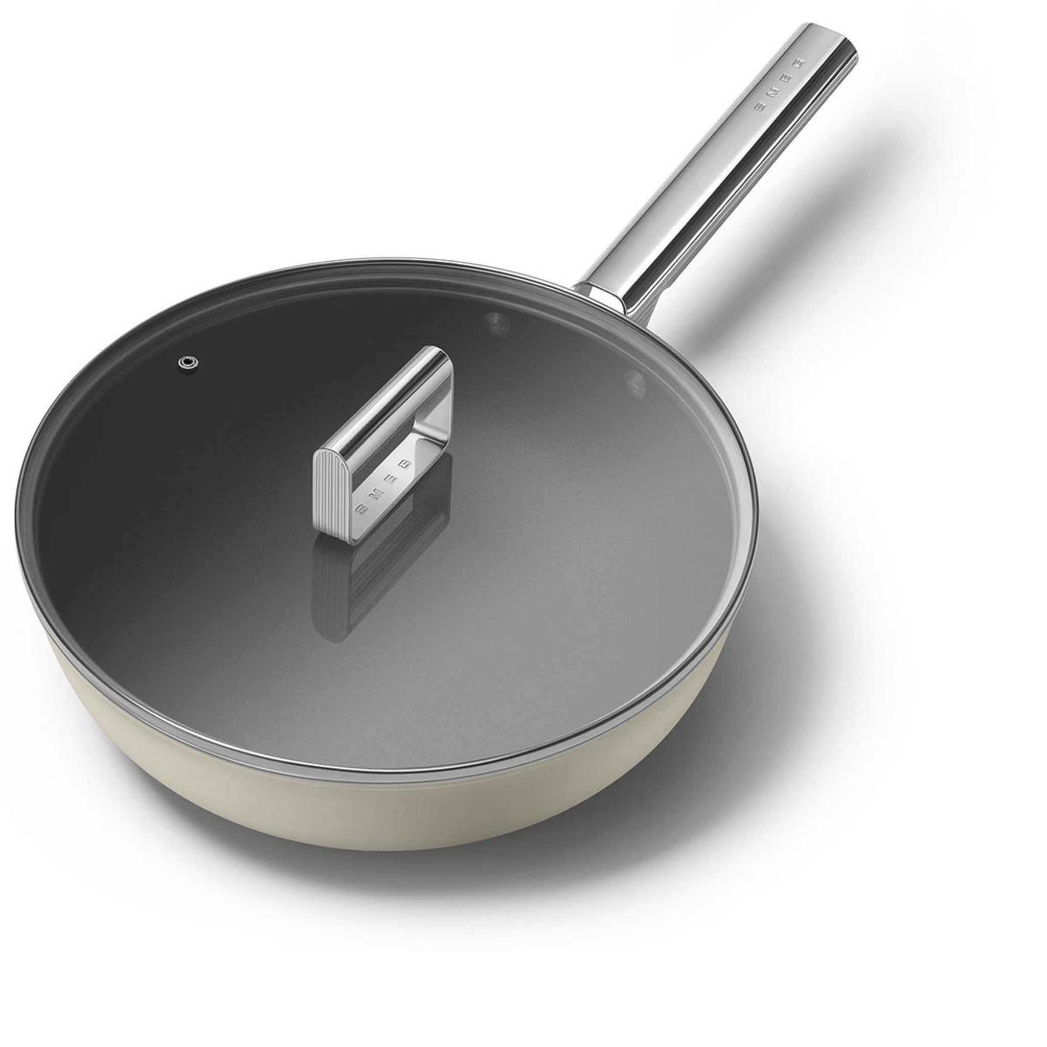Voir la diapositive 6 : SMEG Poêle wok 30cm crème mat - wof3002crm