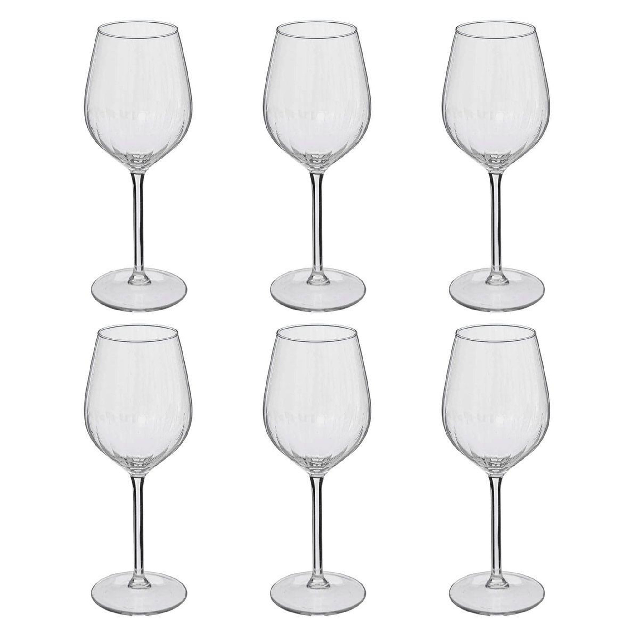SECRET DE GOURMET Lot de 6 verres à vin  volta  38cl transparent