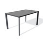 Voir la diapositive 1 : DCB GARDEN Table de jardin rectangulaire - 4/6 places - Aluminium laqué et peinture - Anthracite - EPOXY MEET