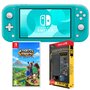 NINTENDO EXCLU WEB Console Nintendo Switch Lite Turquoise + Harvest Moon + Pack Exclusif Accessoires 6 en 1 Nintendo Switch