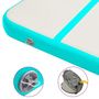 Voir la diapositive 6 : VIDAXL Tapis gonflable de gymnastique avec pompe 400x100x15cm PVC Vert