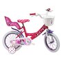 Disney Minnie Vélo 14  Fille Licence  Minnie  pour enfant de 4 à 6 ans avec stabilisateurs à molettes - 2 freins